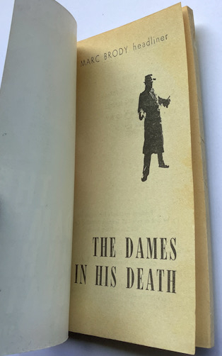 THE DAMES IN HIS DEATH Australian pulp fiction book 1956